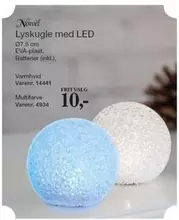 Lyskugle med LED