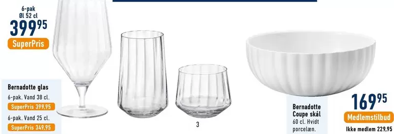 Bernadotte glas & skål