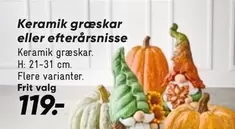 Keramik - græskar eller efterårsnisse