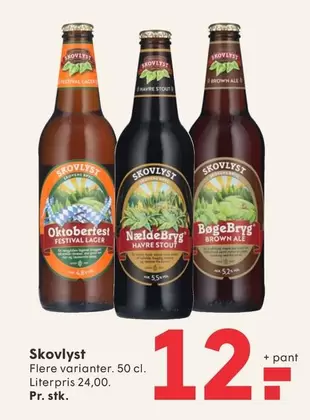 Oktoberfest Festival Lager, NældeBryg Hayne Stout, BøgeBryg Brown Ale