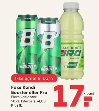 Faxe - Booster eller Pro