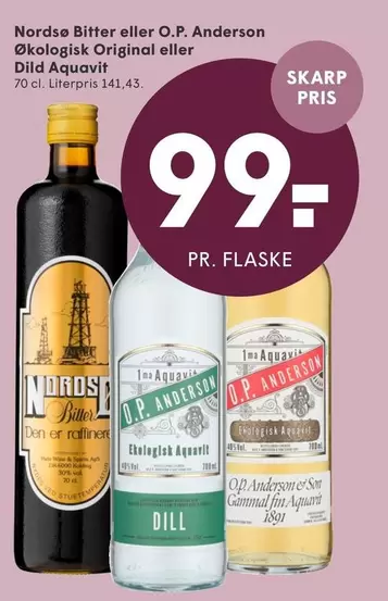 Den - Nordse Bitter eller O.P. Anderson Ekologisk Original eller Dilid Aquavit