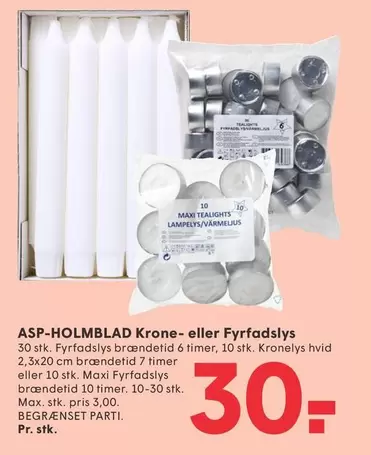 Krone- eller Fyrfadslys