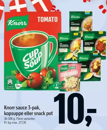 Sauce, Koppsuppe eller Snack Pot