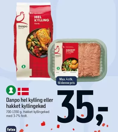 Hel kylling eller hakket kyllingekød