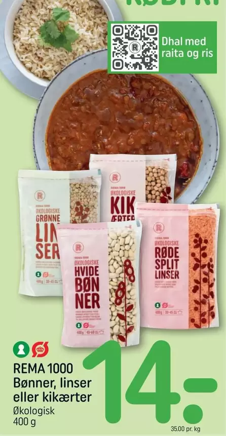 Bønner, linser eller kikærter