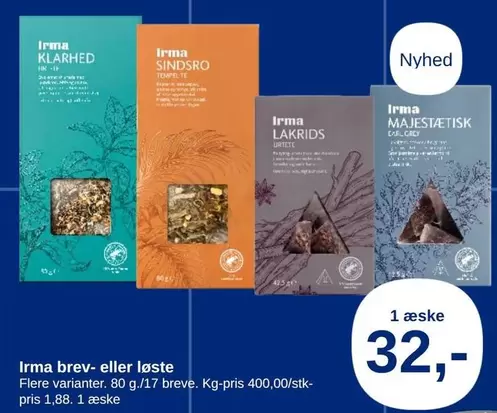 Irma brev- eller løste