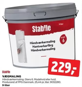 VÆGMALING Glans 6. Mødehvid eller hvid
