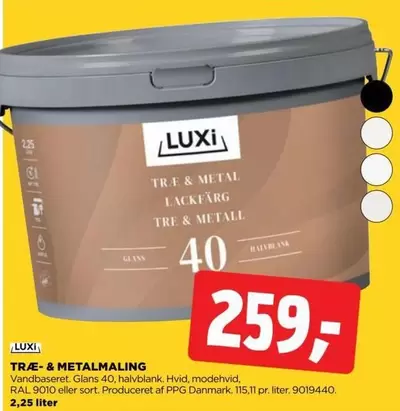 TRÆ & METAL LACKFÄRG