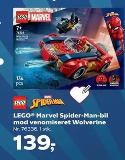 Lego - LEGO® Marvel Spider-Man-bil mod venomiseret Wolverine Nr. 76336
