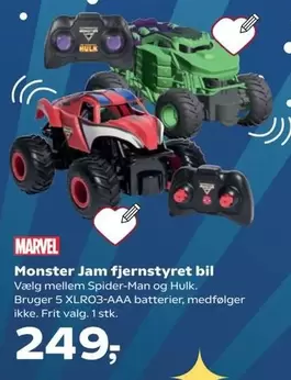 Marvel - Monster Jam fjernstyret bil