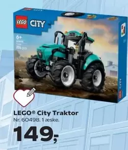 Lego - City Traktor Nr. 60498. 1 æske