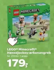 Lego - LEGO Minecraft Hønsejourney-ørkenangreb Nr. 21592. 1 æske.