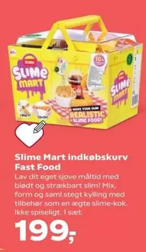 Slime Mart indkøbskurv Fast Food