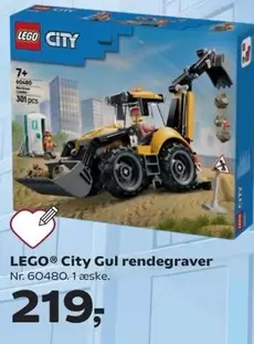 Lego - City Gul rendegraver Nr. 60480
