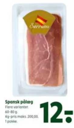 Spansk pålæg