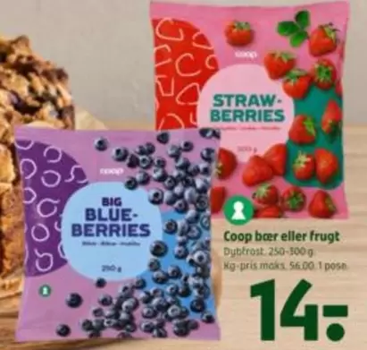 Bær eller frugt Dybfrost