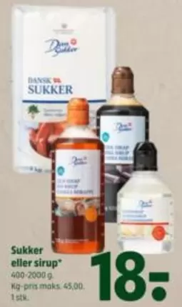 Sukker eller sirup