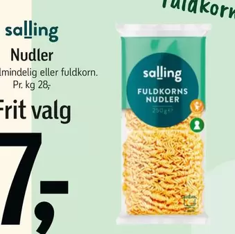 Nudler Fuldkorn