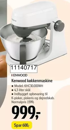 Kenwood - køkkenmaskine KHC30.000WH