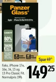 iPhone 17e, 16e, 14, 13 og 13 Pro Classic Fit