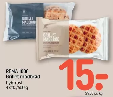 Grillet madbrød