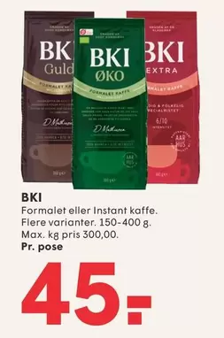 Formalet eller Instant kaffe