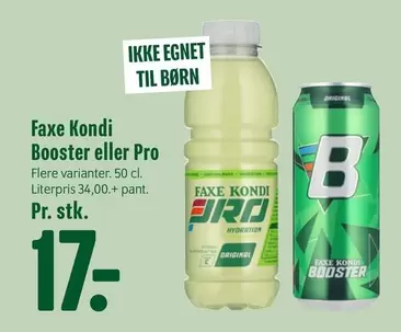 Faxe - Booster eller Pro