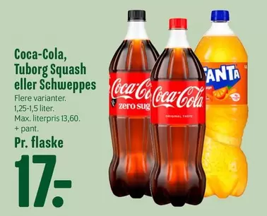 Coca Cola - Coca-Cola, Tuborg Squash eller Schweppes