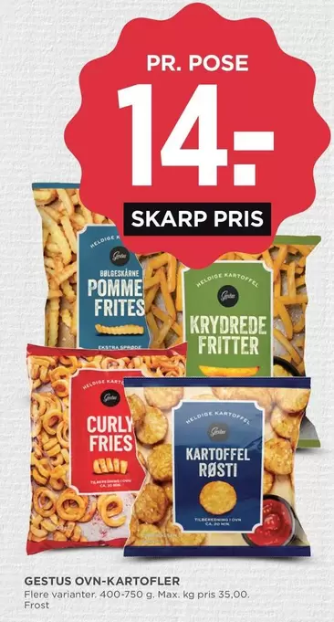 GESTUS OVN-KARTOFLER