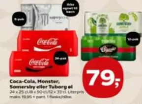 Coca Cola - Coca-Cola, Monster, Somersby eller Tuborg øl