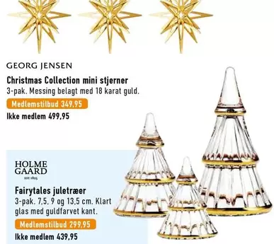 Christmas Collection mini stjerner 3-pak