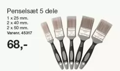 Penselsæt 5 dele