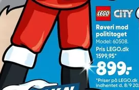 Lego - Røveri mod polititoget Model: 60508