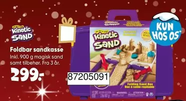 Foldbar sandkasse inkl. 900 g magisk sand