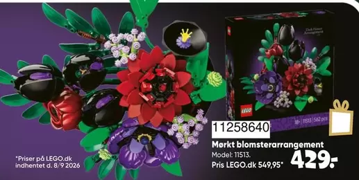 Lego - Mærkt blomsterarrangement Model 11513