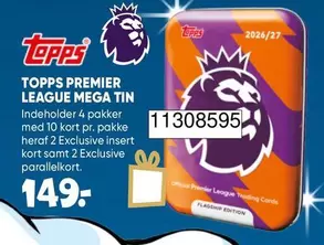 Kort - PREMIER LEAGUE MEGA TIN