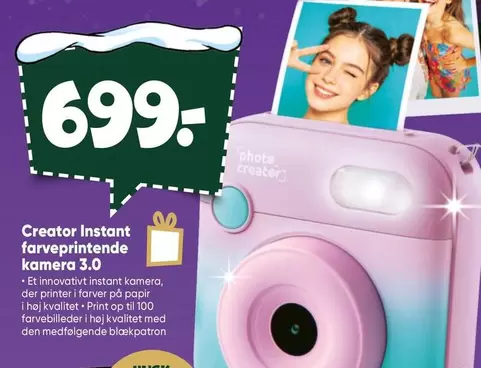 Print - Creator Instant farveprintende kamera 3.0