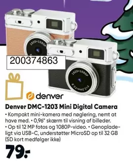 Kort - DMC-1203 Mini Digital Camera