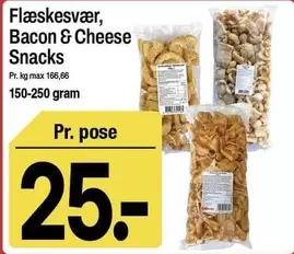 Flæskesvær, Bacon & Cheese Snacks