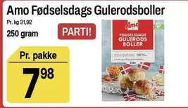 Amo Fødselsdags Gulerødsboller