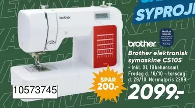 Brother elektronisk symaskine CS10S