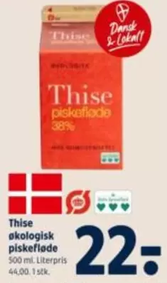 økologisk piskefløde