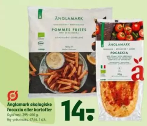 økologiske Focaccia eller kartofler