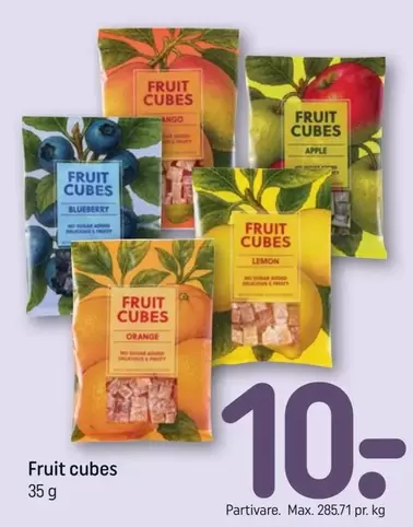 Orange - Fruit cubes