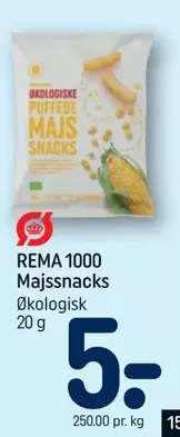 Majssnacks Økologisk