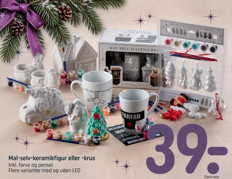 Mal-selv-keramikkfigur eller -krus