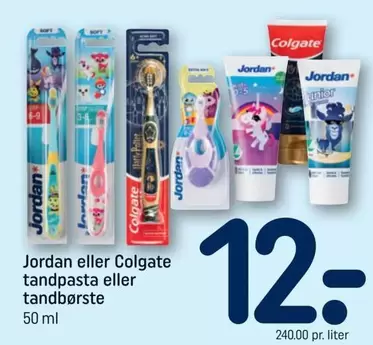 tandpasta eller tandbørste