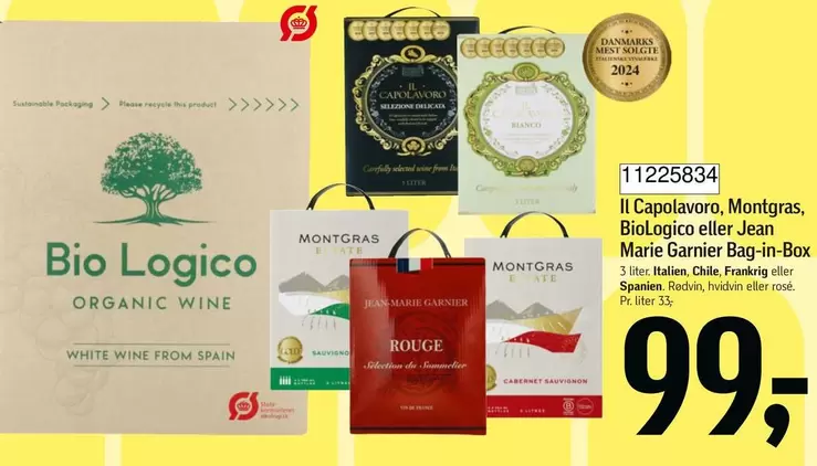 Bio - Il Capolavoro, Montgras, logico eller Jean Marie Garnier Bag-in-Box