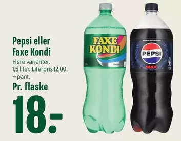 Pepsi -  eller Faxe Kondi